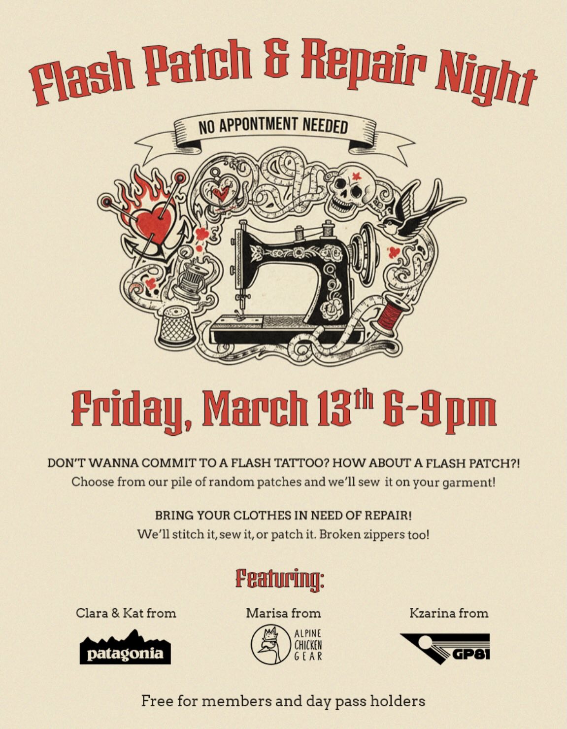 Apparel Repair Day at GP81