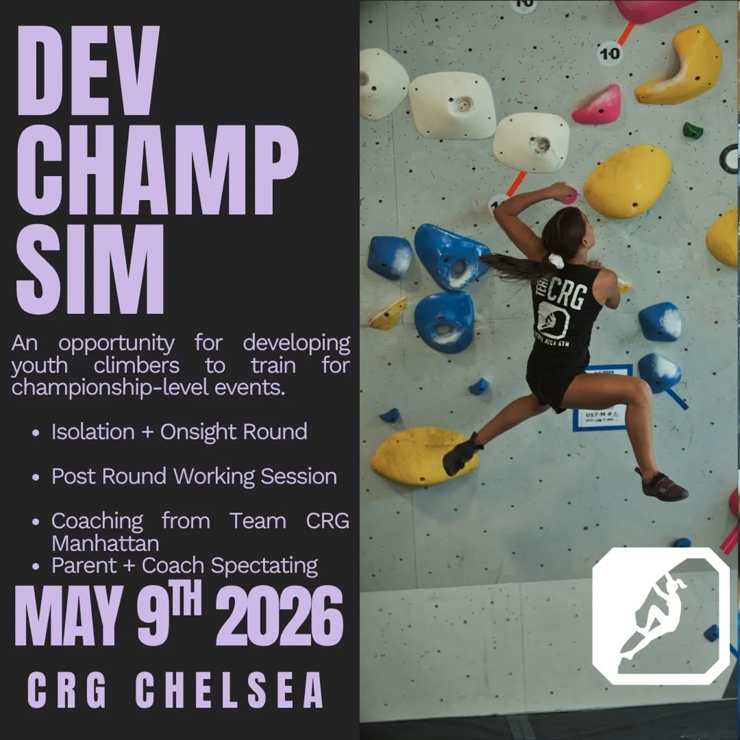 CRG Youth Training Event at Central Rock — Manhattan