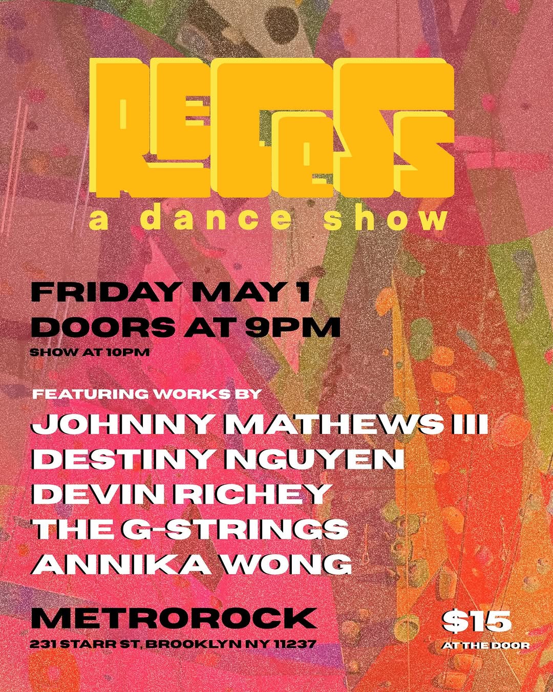RECESS: A Dance Show at MetroRock Bushwick at MetroRock Bushwick
