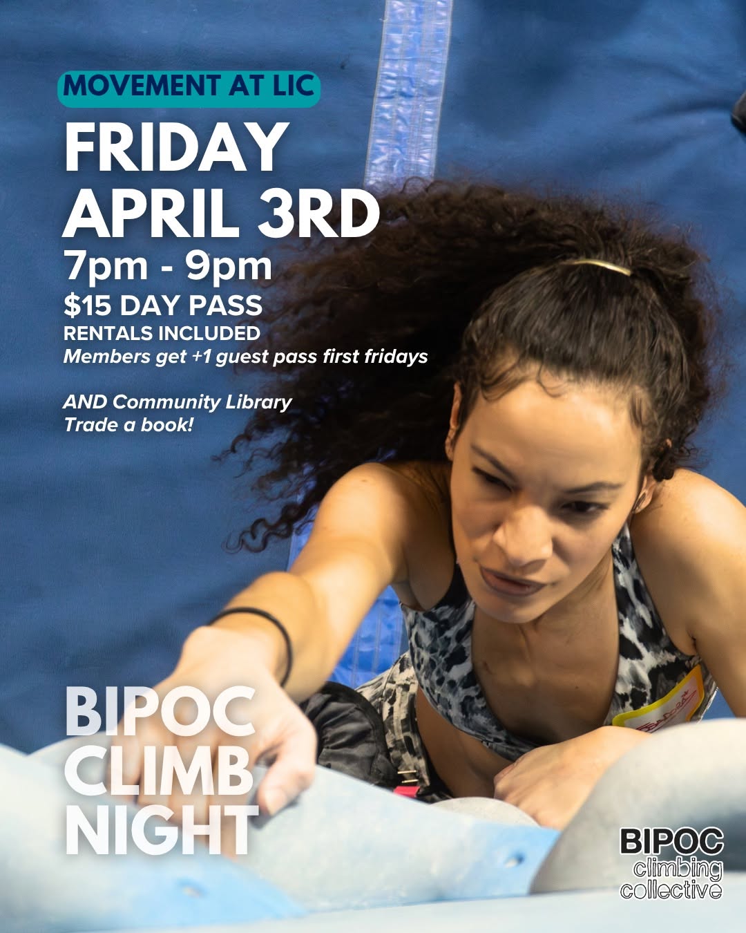 BIPOC Climb Night with Book Exchange at Movement — LIC