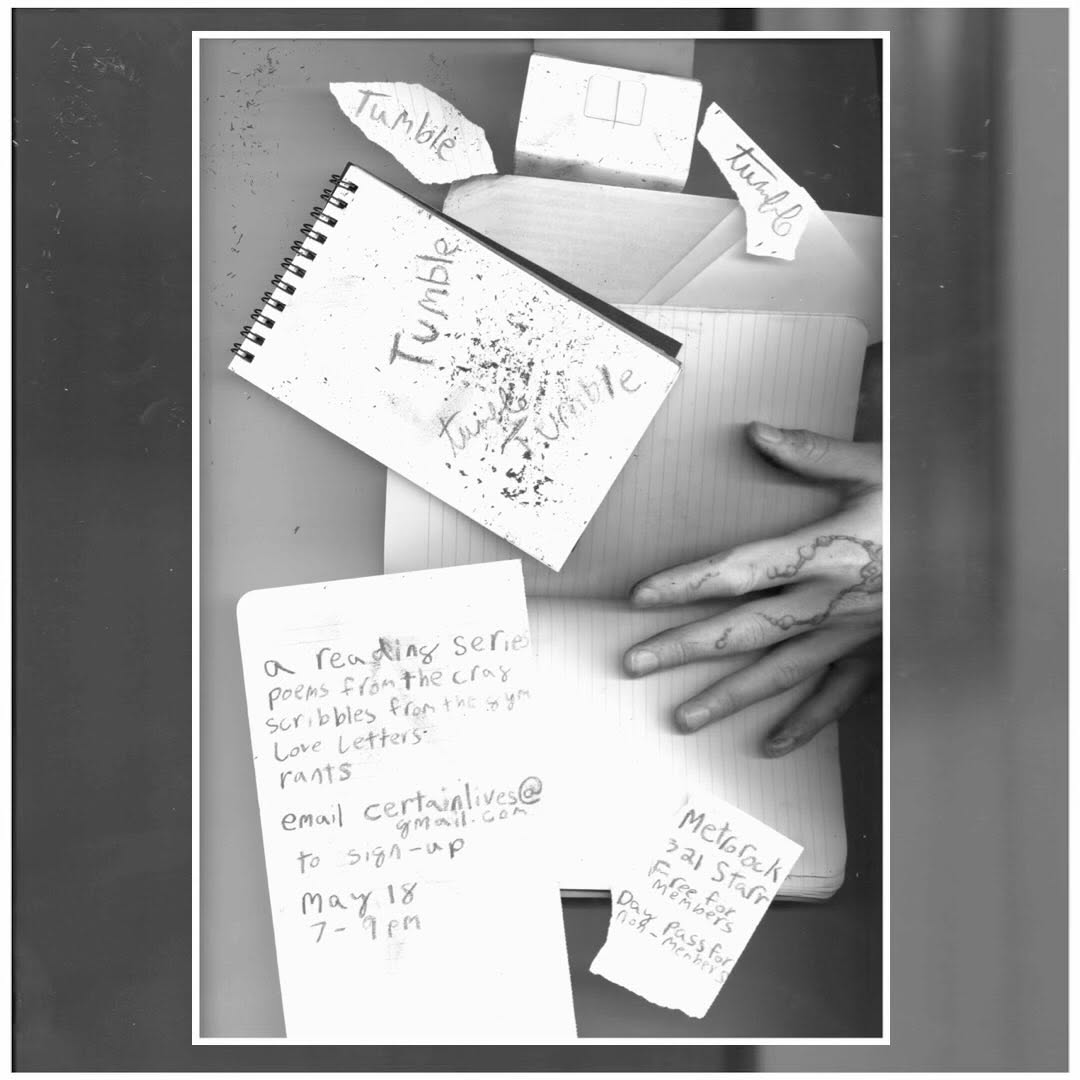 Tumble Reading Series at MetroRock Bushwick