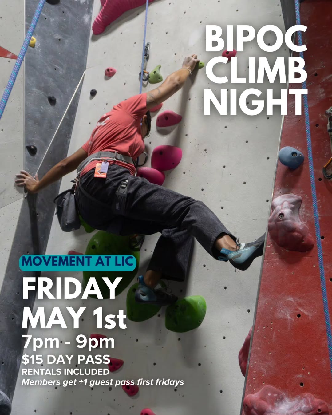 BIPOC Climb Night at Movement — LIC