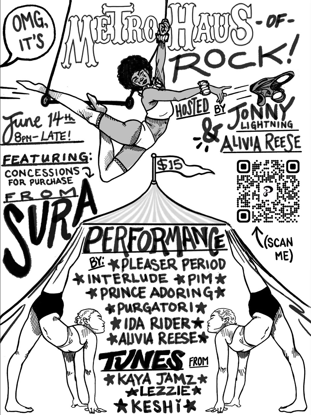 MetroHaus of Rock Drag Dinner at MetroRock Bushwick