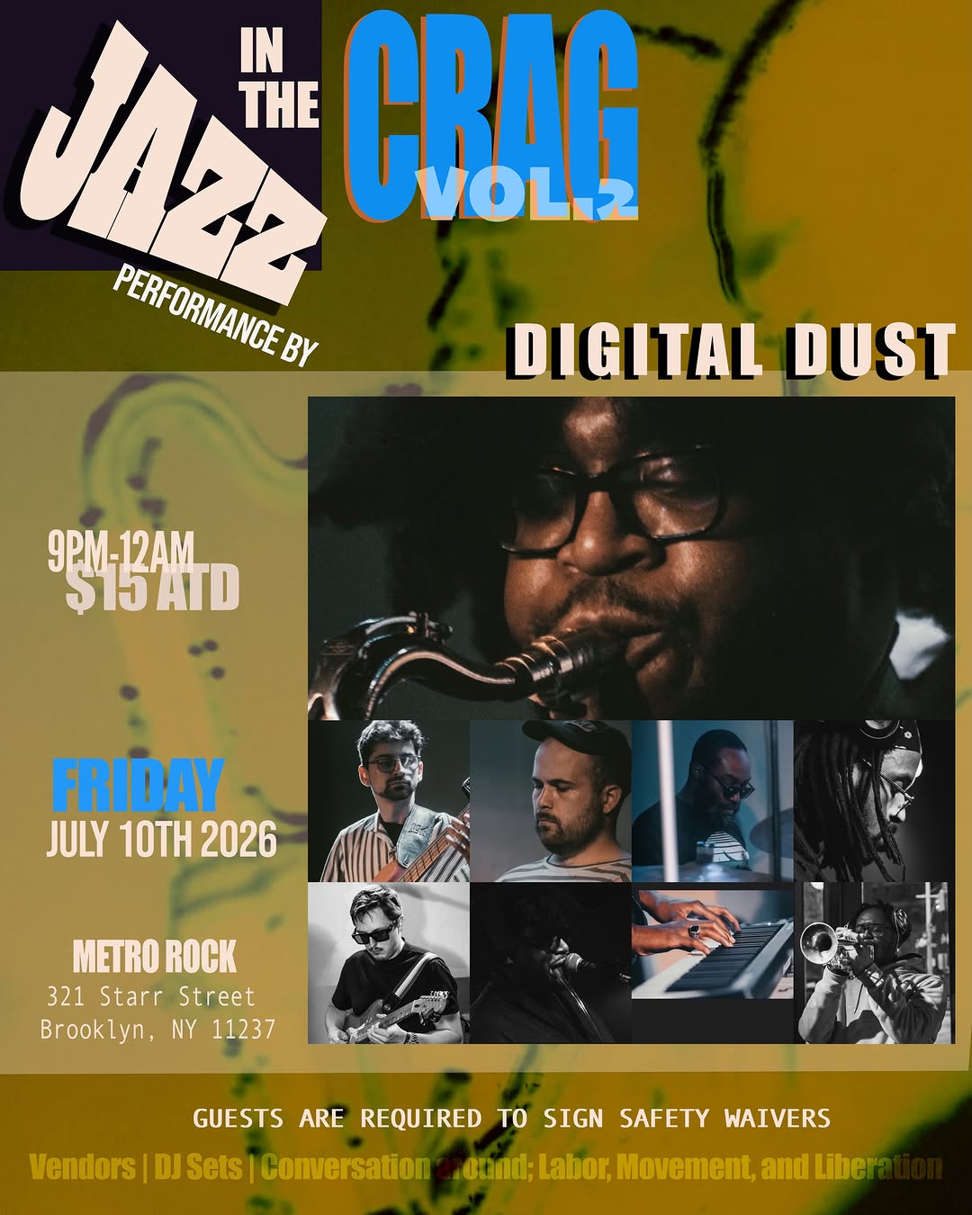 Jerome's Loss: Jazz & Labor Movement Talks at Metro Rock Bushwick at MetroRock Bushwick